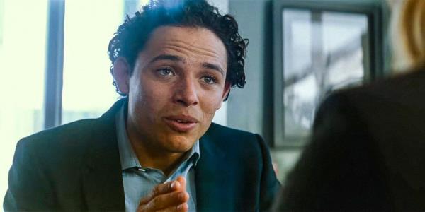 Anthony Ramos speaking into a walkie-talkie in Twisters (2024)